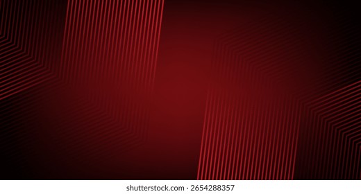 3D leuchtend rot Techno abstrakten Hintergrund Überlappungsschicht auf dunklem Raum mit Buchstaben x Effekt Dekoration. Modernes Grafikdesign Element Future Style Konzept für Banner, Flyer, Karte oder Broschüre