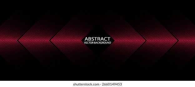 Capa de traslape de fondo abstracto techno rojo brillante 3D en el espacio oscuro con decoración de efecto letra x. Concepto moderno del estilo del futuro del elemento de Diseño gráfico para el Anuncio, volante, tarjeta, sitio web, moderno