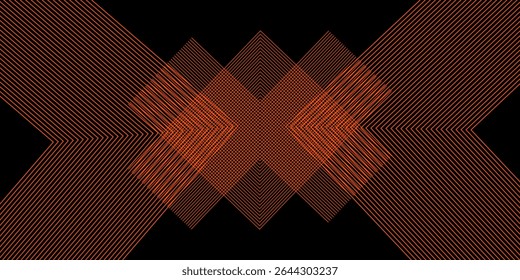 3D brilhante vermelho techno fundo sobrepor camada no espaço escuro com letra x efeito decoração. Conceito de estilo futuro de elemento de design gráfico moderno para capa de banner, folheto, cartão ou brochura. vetor