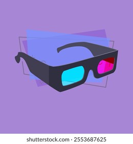3D goggles for cinema. Simple cinema device. Can be used for topics like interaction, entertainment, film