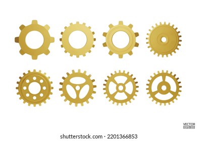 Zahnräder und Räder Vektor-Illustration Royalty Free Stock SVG