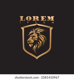 THE 3D GOLD LION LOGO TEMPLATES