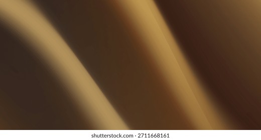 3d gold liquid silky background, golden fabric or metal foil smooth texture