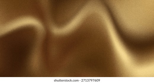 Fundo sedoso líquido de ouro 3d, tecido dourado ou folha de metal textura lisa