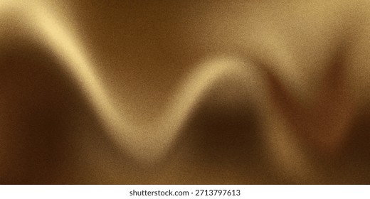 3d Gold flüssig seidig Hintergrund, goldenes Gewebe oder Metallfolie glatte Textur