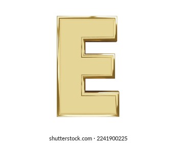 3d golden alphabet text effect