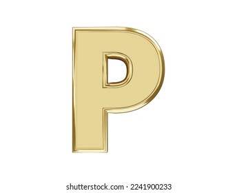 3d golden alphabet text effect