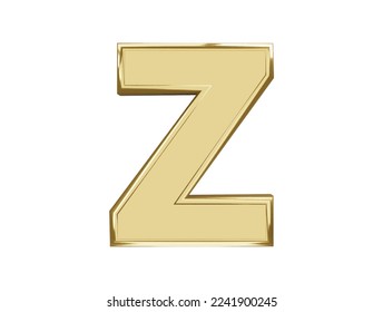 3d golden alphabet text effect