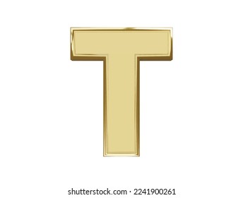 3.d efecto de texto del alfabeto dorado