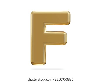 3.d efecto de texto del alfabeto dorado