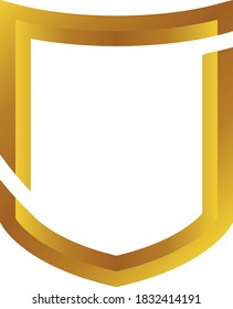 Concepto vectorial de la cubierta del borde del marco dorado de 3D