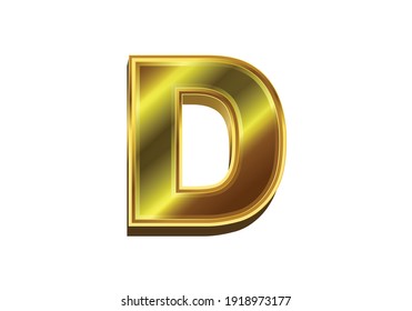 D Golden Letter Images, Stock Photos & Vectors | Shutterstock