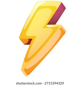 3D-goldenes Blitzsymbol, Cartoon-Donner-Symbol für Kraft und Energie einzeln auf weißem Hintergrund.
Ein lebendiges, hochwertiges 3D-gerendertes Blitzsymbol mit goldenen Farbverläufen und stilisierten Schatten. Diese Vektorgrafik stellt Leistung, Geschwindigkeit, Elektrizität und Energie dar. Perfekt für Spiele-UI, Flash-Verkäufe, Wetter-App-Symbole und kreative Grafikdesign-Projekte.