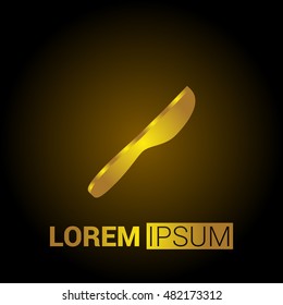 3D Golden Metallic Premium Royal Corporate Logo / Icon