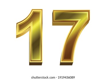 Number 17 PNGs for Free Download