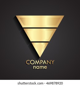3d Golden Triangle Logo