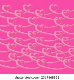 3d gradient blend line in the shape of a heart. Background for a banner for Valentine's Day or Mother's Day.