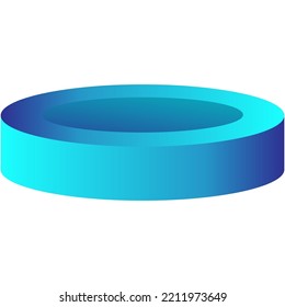 3D Gradient Business Shape Element, Perfect for presentation designs, infographics, and other types of designs.