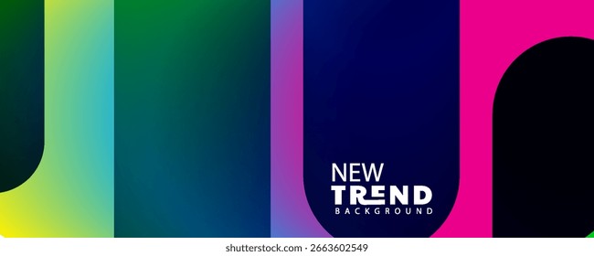 3D Farbverlauf abstrakter Hintergrund, Abstrakte 3D-Darstellung eines modernen geometrischen Hintergrund. Minimalistisches Design für Poster, Cover, Branding, Banner, Plakat.