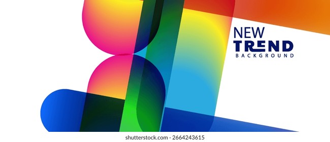 3d gradient color abstract background, Abstract 3d rendering of a modern geometric background. Minimalistic design for poster, cover, branding, banner