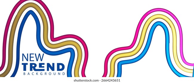 3d gradient color abstract background, Abstract 3d rendering of a modern geometric background. Minimalistic design for poster, cover, branding, banner