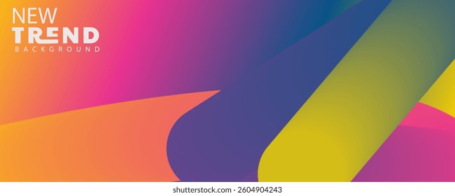 3d gradient color abstract design background, Abstract 3d rendering of a modern geometric background. Minimalistic design for poster, cover, branding, banner, placard