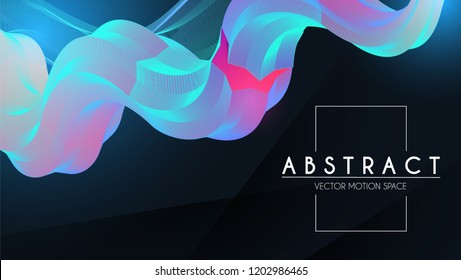 3D Gradient Design. Colorful Abstract Composition. Liquid Color Shape. Vector illustration