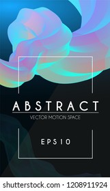 3D Gradient Design. Colorful Abstract Composition. Liquid Color Shape. Vector illustration