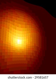 3d gradient effect made from mosaic tiles, vector without gradient