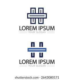 3D Gradient Letter H Logo Design for Futuristic and Modern Brands