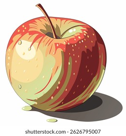 Malha de gradiente 3D Apple com gotas de água