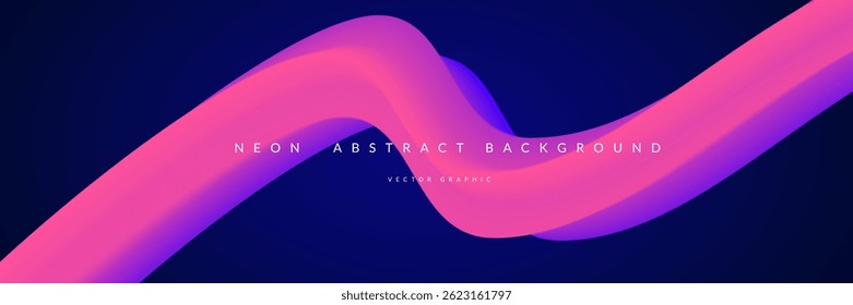 3d Gradient Shape. Beautiful Abstract Liquid Fluid Background. Color Design For Creative Bg. Dynamic Digital Flow In A Modern Colourful Vector Curve. Blue And Purple 3d Gradient Shape.