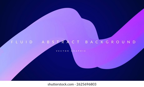 Forma de gradiente 3d. Lindo fundo de líquido abstrato líquido. Design De Cores Para Criativa Bg. Banner Movimento Na Moda Com Padrão De Redemoinho Futurista. Forma De Gradiente 3D Azul E Roxo.