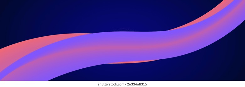 3d Gradient Shape. Beautiful Abstract Liquid Fluid Background. Color Design For Creative Bg. Futuristic Spiral Element With A Trendy Palette Blend. Blue And Purple 3d Gradient Shape.