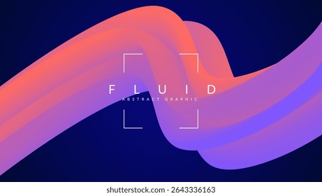 3d Gradient Shape. Beautiful Abstract Liquid Fluid Background. Color Design For Creative Bg. Swirl Layout With A Vibrant Blend Of Rainbow Elements. Blue And Purple 3d Gradient Shape.