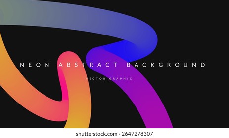 Forma de gradiente 3d. Lindo fundo de líquido abstrato líquido. Design De Cores Para Criativa Bg. Fluxo Digital Dinâmico Em Uma Curva De Vetor Colorida Moderna. Forma de gradiente 3d arco-íris.