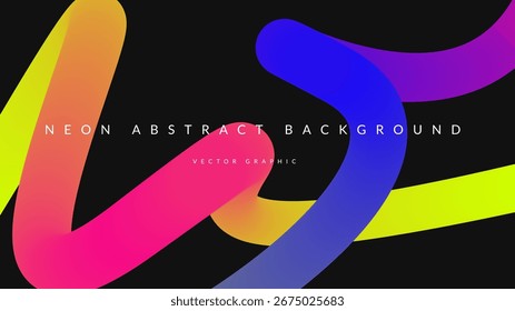 3d Gradient Shape. Beautiful Abstract Liquid Fluid Background. Color Design For Creative Bg. Creative Poster With Ribbon Curve And Splash Blend. Rainbow 3d Gradient Shape.