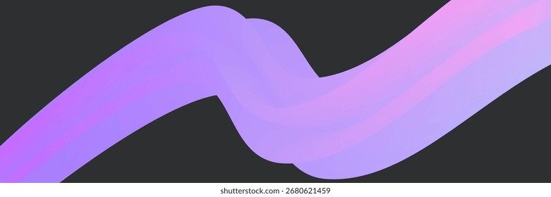 3d Gradient Shape. Beautiful Abstract Liquid Fluid Background. Color Design For Creative Bg. Trendy Motion Banner With Futuristic Swirl Pattern. Blue And Purple 3d Gradient Shape.