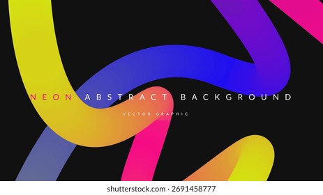 3d Gradient Shape. Beautiful Abstract Liquid Fluid Background. Color Design For Creative Bg. Wavy Line Illustration With Futuristic Ribbon Concept. Rainbow 3d Gradient Shape.