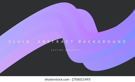 Forma de degradado 3d. Fondo líquido Abstractas hermoso. Diseño De Color Para Bolsa Creativa. Ilustración De Línea Ondulada Con Concepto De Cinta Futurista. Forma degradada 3d azul y púrpura.