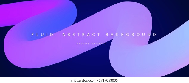 Forma de degradado 3d. Fondo líquido Abstractas hermoso. Diseño De Color Para Bolsa Creativa. Diseño Mínimo Con Arco Iris Ondulado Y Arte Digital. Forma De Gradiente 3D Azul Y Púrpura.