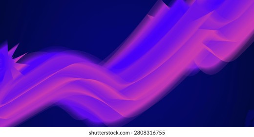 3d Gradient Star Modern Shape. Beautiful Liquid Fluid Background. Color Design For Creative Bg. Vector