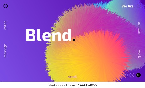 3D gradient trendy wallpaper design for web site, colorful blend fluid shapes isolated on gradient background, futuristic design backdrop for poster, cover, flyer, music club, landing page, brochure, 