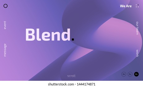 3D gradient trendy wallpaper design for web site, colorful blend fluid shapes isolated on gradient background, futuristic design backdrop for poster, cover, flyer, music club, landing page, brochure, 
