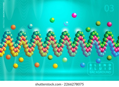 3D gradient trendy wallpaper design for web site, colorful blend fluid shapes isolated on gradient background