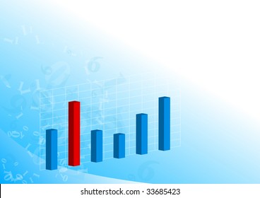 3D graph on light blue background.
