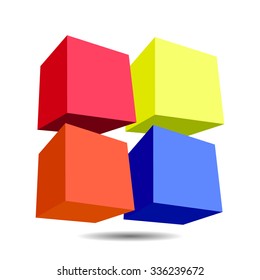 3D Graphic Design Info graphic, vector illustration.