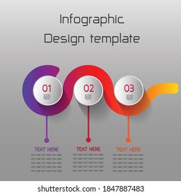 Plantilla de diseño gráfico gráfico gráfico de 3D