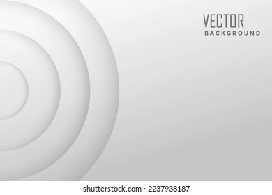 3d gray Circle background vector