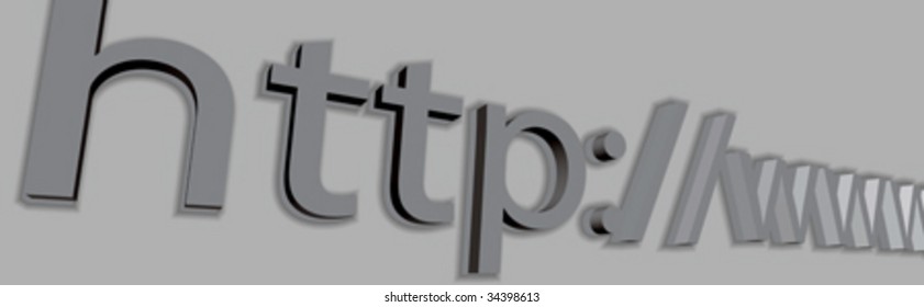 3D-Graue Internetadresse